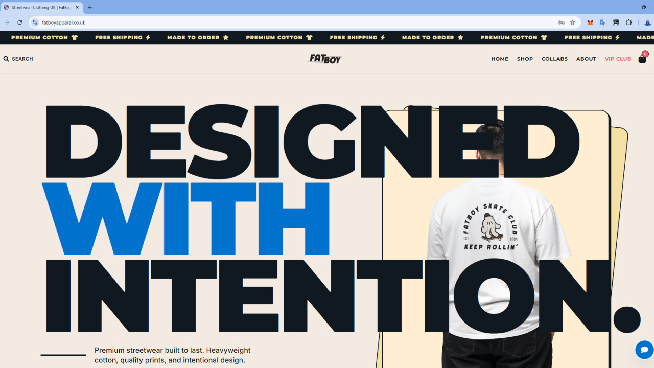 Website Home Page Screenshot